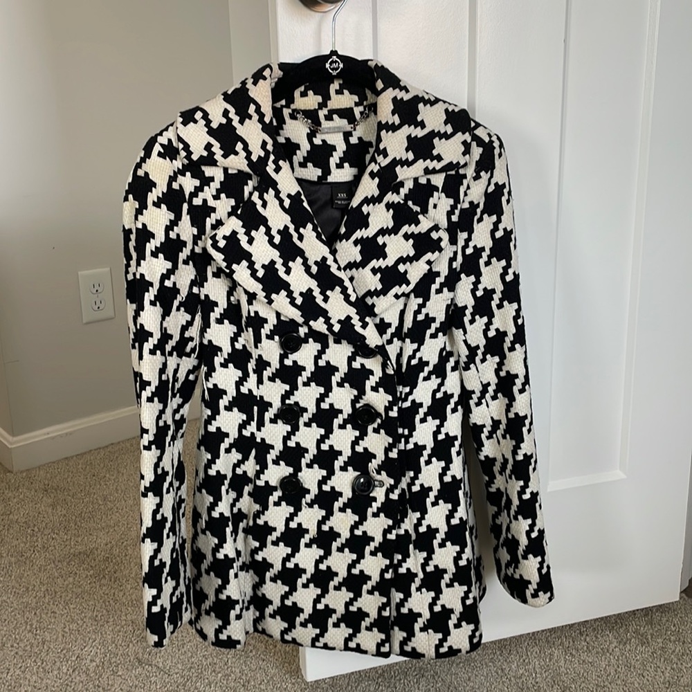 Houndstooth WHBM Pea Coat
